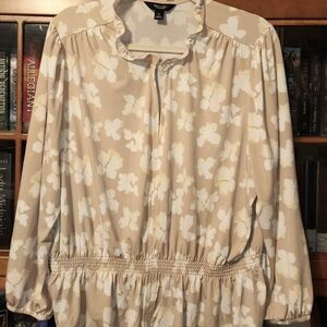 Floral Beige Blouse by Vera Bradley